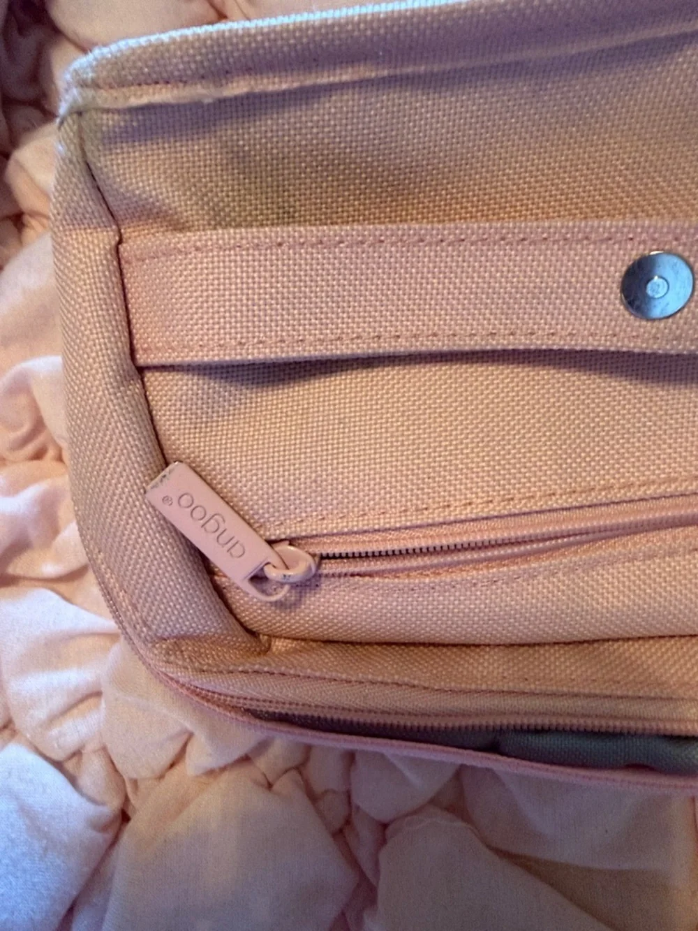 Special Pink Canvas Pencil Case - Soft Pastel Pink Organizer